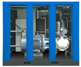 China 0.8~1.25 Mpa Energy Efficient Air Compressor , Oil Free Screw Air Compressor supplier