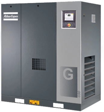 90KW Oil Injected Low Pressure Screw Compressor 7.5 Bar G90 Model