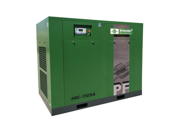 China Green Two Stage Screw Air Compressor , Double Stage Air Compressor 110KW supplier