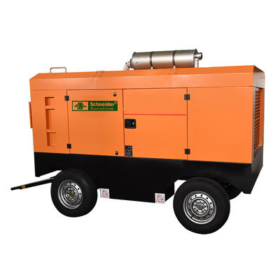 China Light Weight Diesel Powered Portable Air Compressor Good Dynamic Balance supplier