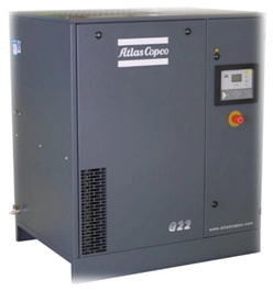 Rotary 15KW Industrial Blower Solutions Screw Air Compressor Atlas Copco GA15 VSD