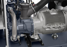 地図書のCopco 90kwオイルは回転式ねじ圧縮機G90 7.5barの働き圧力0を注入した