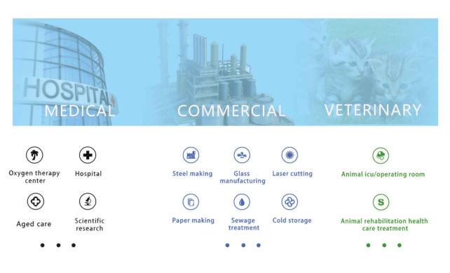 Ενσωματωμένη PSA γεννήτρια μορφωματικό 8m3/H~60m3/H 3 οξυγόνου Medaes αναγνωριστικών σημάτων