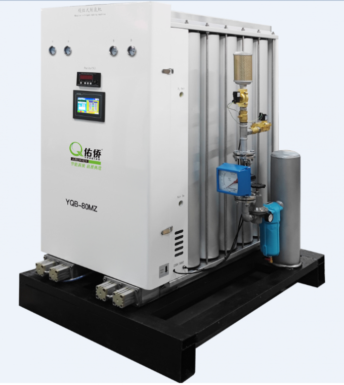 Générateur réglable d'azote de PSA avec le contrôle programmable 1 de la pureté 95%~99.999%