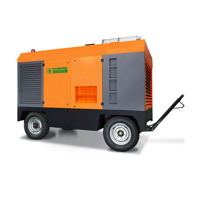 Large Capacity Portable Rotary Screw Air Compressor 132KW 17m³/Min Low Oil Content